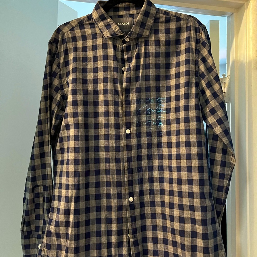 Bonobos slim fit casual dress shirt, mens